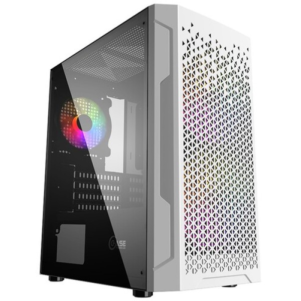 Корпус PowerCase Mistral Micro Z3W Mesh LED [CMIMZW-L3] белый