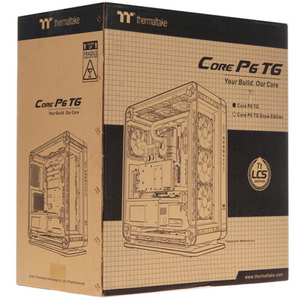 Корпус Thermaltake Core P6 TG [CA-1V2-00M1WN-00] черный