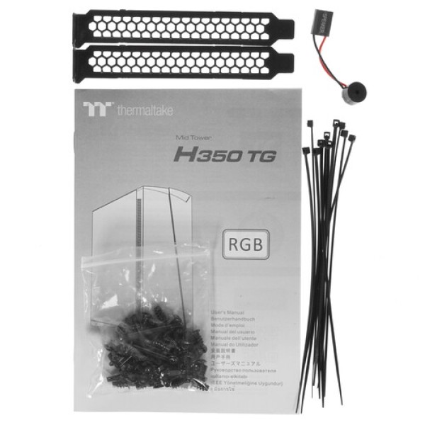 Корпус Thermaltake H350 TG RGB [CA-1R9-00M1WN-00] черный