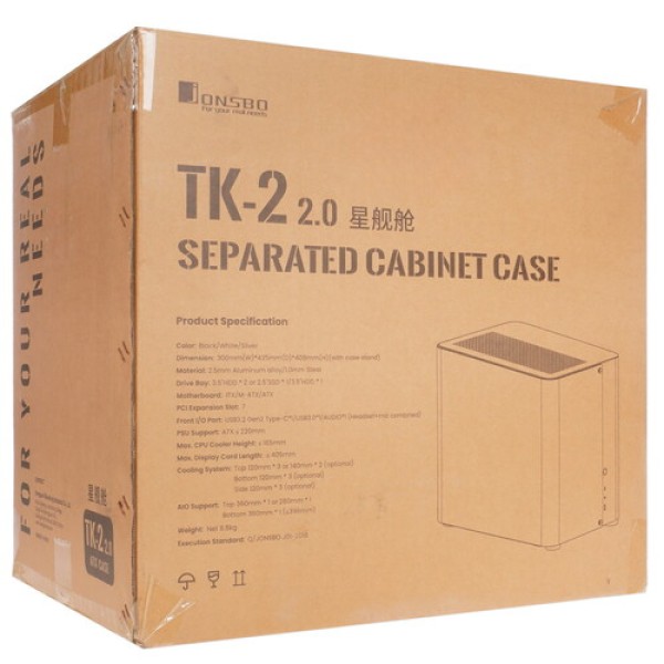 Корпус JONSBO TK-2 2.0 [TK-22.0Black] черный