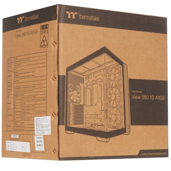 Корпус Thermaltake View 380 TG ARGB Hydrangea Blue [CA-1Z2-00MFWN-00] голубой