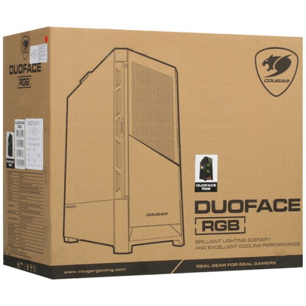 Корпус Cougar Duoface RGB [385ZD10.0011] черный