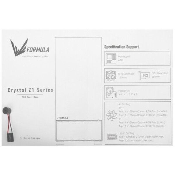 Корпус Formula Crystal Z1+ [Crystal Z1+ Black] черный