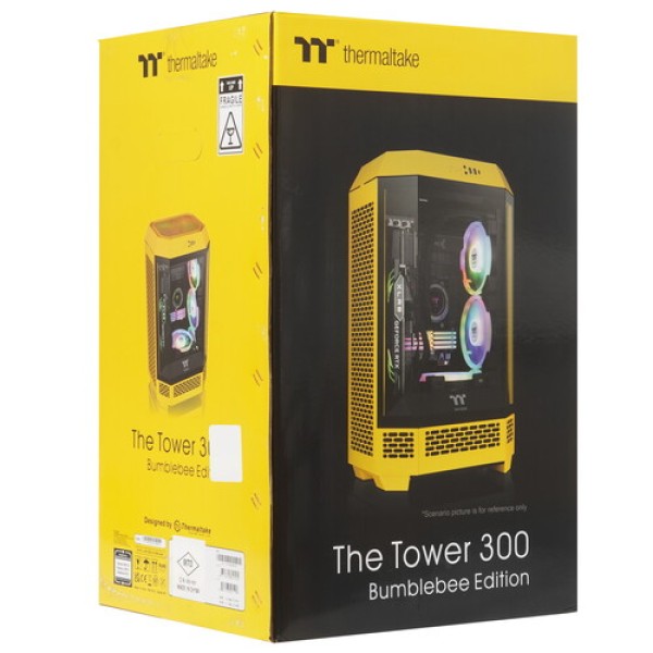 Корпус Thermaltake The Tower 300 Bumblebee [CA-1Y4-00S4WN-00] желтый