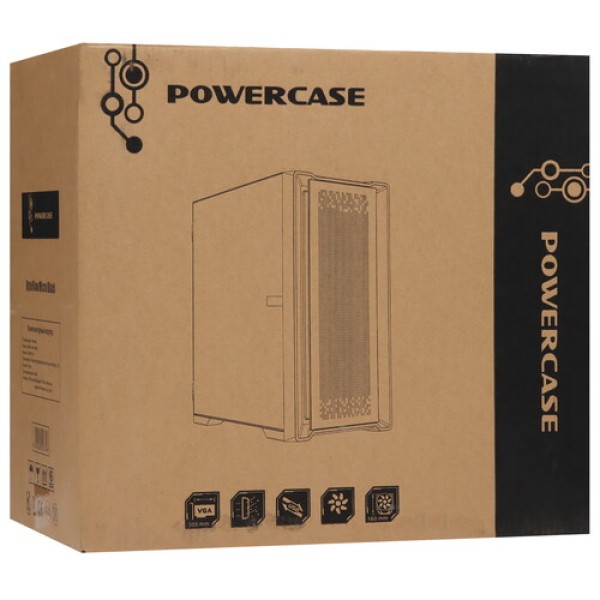 Корпус PowerCase ByteFlow Micro [CAMBFB-A4] черный