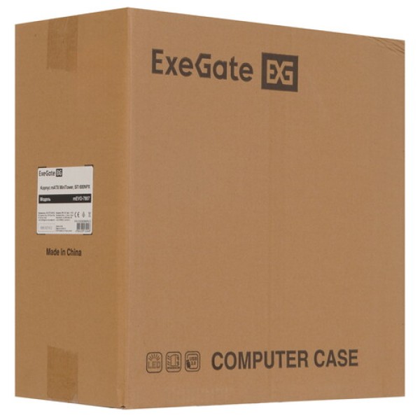 Корпус ExeGate mEVO-7807-NPX600 [EX292985RUS] черный