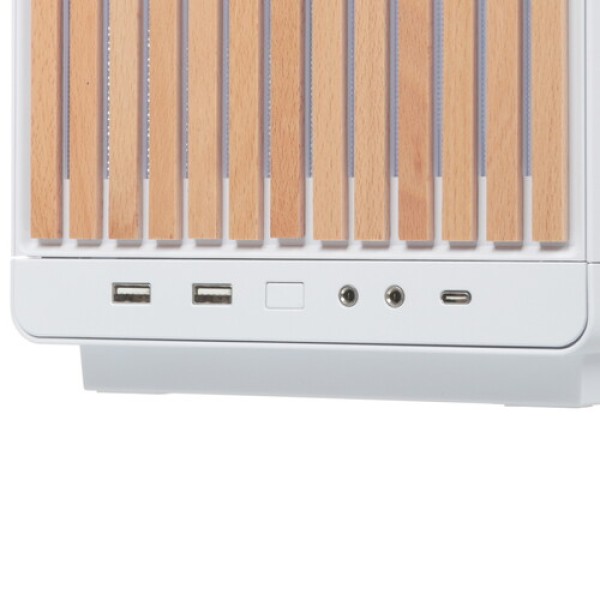 Корпус LIAN LI A3-mATX Wood Edition [G99.A3W-WD.R0] белый