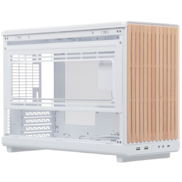 Корпус LIAN LI A3-mATX Wood Edition [G99.A3W-WD.R0] белый