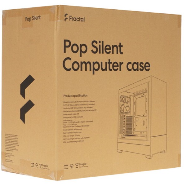 Корпус Fractal Design Pop Silent [FD-C-POS1A-04] белый