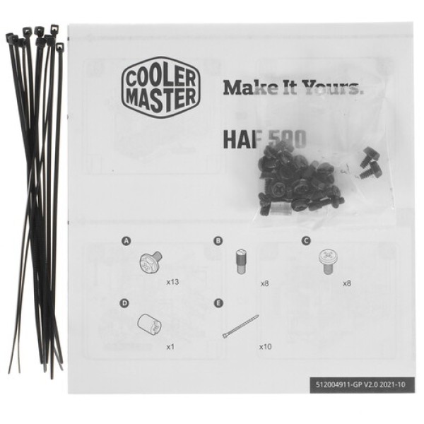 Корпус Cooler Master HAF 500 [H500-WGNN-S00] белый