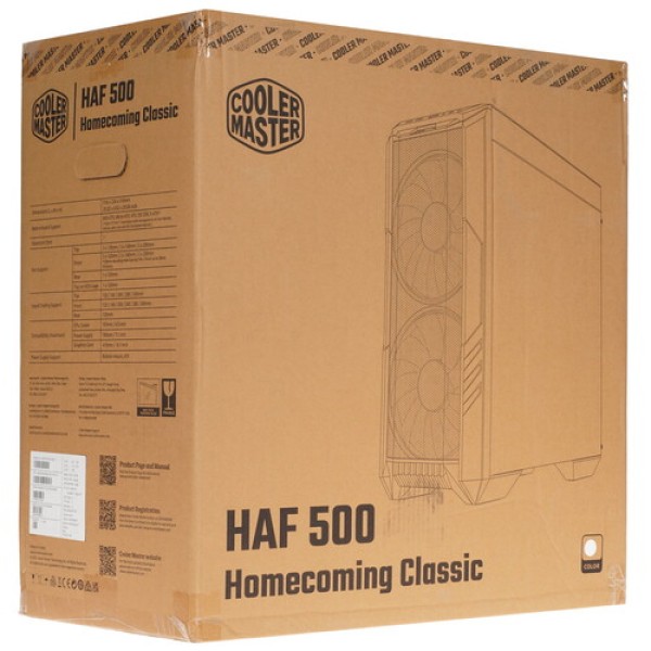 Корпус Cooler Master HAF 500 [H500-WGNN-S00] белый