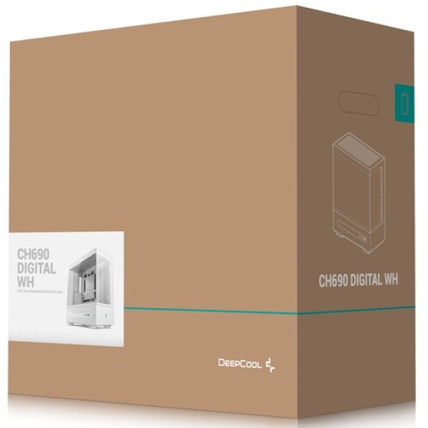 Корпус DEEPCOOL CH690 DIGITAL WH [R-CH690-WHNNA0D-G-1] белый