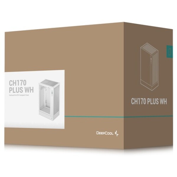 Корпус DEEPCOOL CH170 PLUS WH [R-CH170-WHNGM0-G] белый