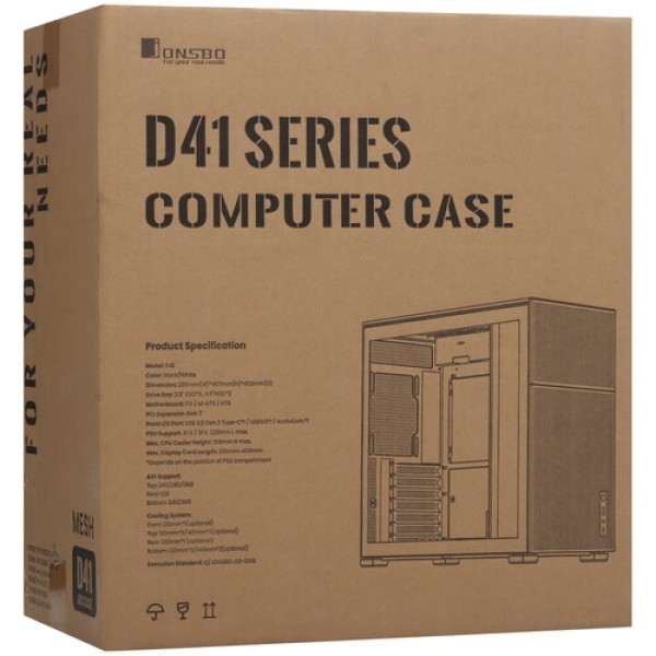Корпус JONSBO D41 MESH Black [D41MESHBlack] черный