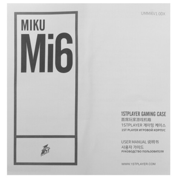 Корпус 1STPLAYER MIKU Mi6 EV White [Mi6-EV-WH] белый