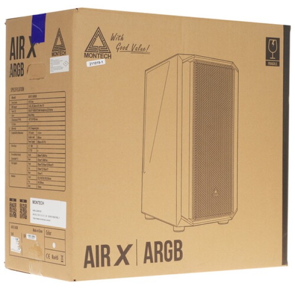 Корпус MONTECH AIR X белый