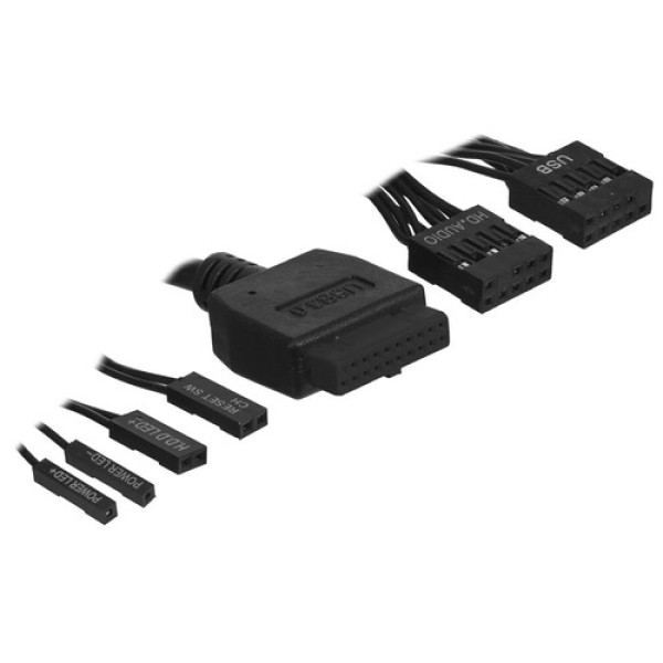 Корпус Foxline FL-1004 [FL-1004-TFX230B-85] черный