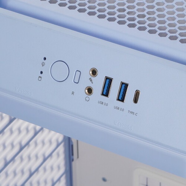 Корпус Thermaltake The Tower 250 Hydrangea Blue [CA-1Z9-00SFWN-00] голубой
