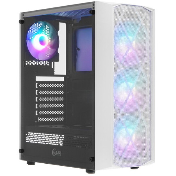 Корпус PowerCase Rhombus X4 White LED [CMRMW-L4] белый
