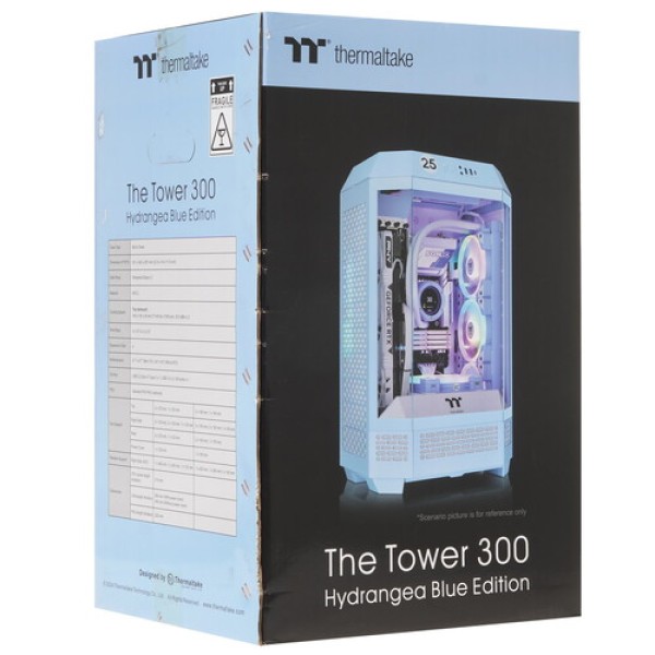 Корпус Thermaltake The Tower 300 Hydrangea Blue [CA-1Y4-00SFWN-00] голубой
