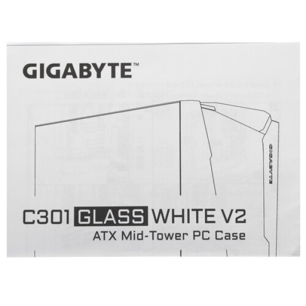 Корпус GIGABYTE C301 GLASS WHITE V2 [GB-C301GW] белый