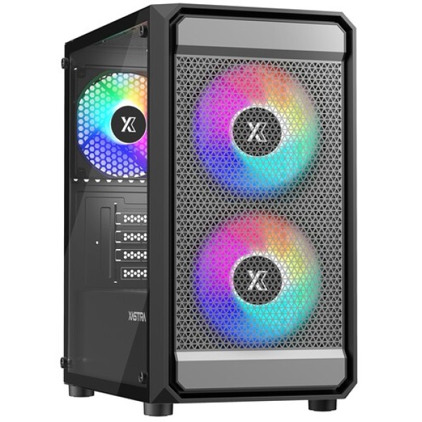 Корпус XASTRA A303M 3FRGB [A303M-2FC14F-1FC12F] черный