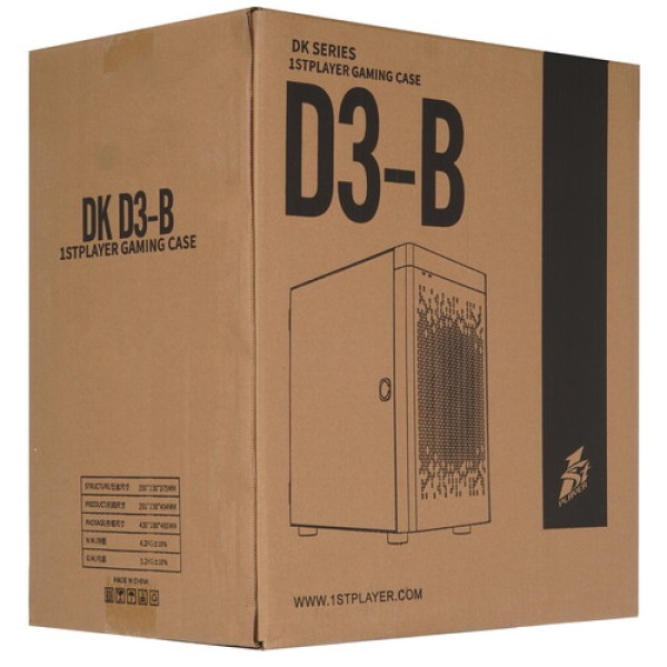 Корпус 1STPLAYER D3-B [D3-B-WH-2F1P-W-1F1-W] белый