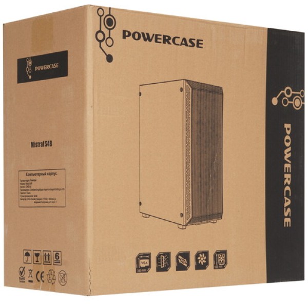 Корпус PowerCase Mistral S4B [CMSB-L4] черный