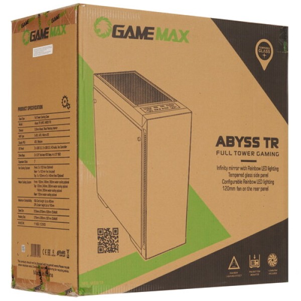 Корпус GameMax Abyss TR MFG. M908 [M908TR] черный