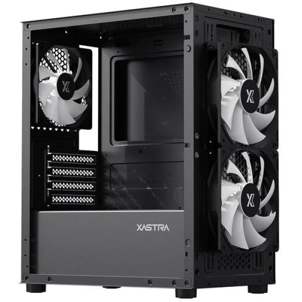 Корпус XASTRA A303M 3FRGB [A303M-2FC14F-1FC12F] черный