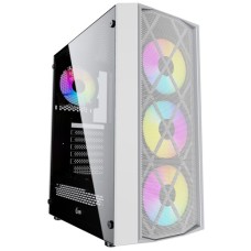 Корпус PowerCase Rhombus X4 White LED [CMRMW-L4] белый