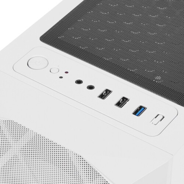 Корпус PowerCase Rhombus X4 White LED [CMRMW-L4] белый