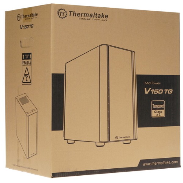 Корпус Thermaltake V150 TG [CA-1R1-00S1WN-00] черный