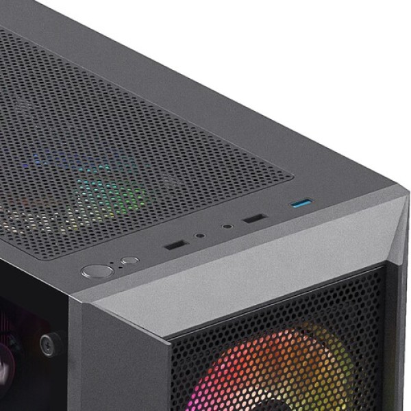 Корпус XASTRA A406 4ARGB [A406-4FC12A] черный