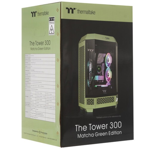 Корпус Thermaltake The Tower 300 Matcha Green [CA-1Y4-00SEWN-00] зеленый