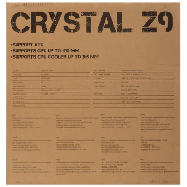 Корпус Formula Crystal Z9 FLOE [Crystal Z9 FLOE] белый
