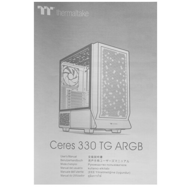 Корпус Thermaltake Ceres 330 TG ARGB Hydrangea Blue [CA-1Y2-00MFWN-00] голубой