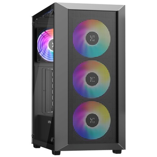 Корпус XASTRA A406 4ARGB [A406-4FC12A] черный