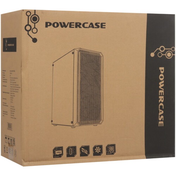 Корпус Powercase Mistral Edge [CMIEB-L4] черный
