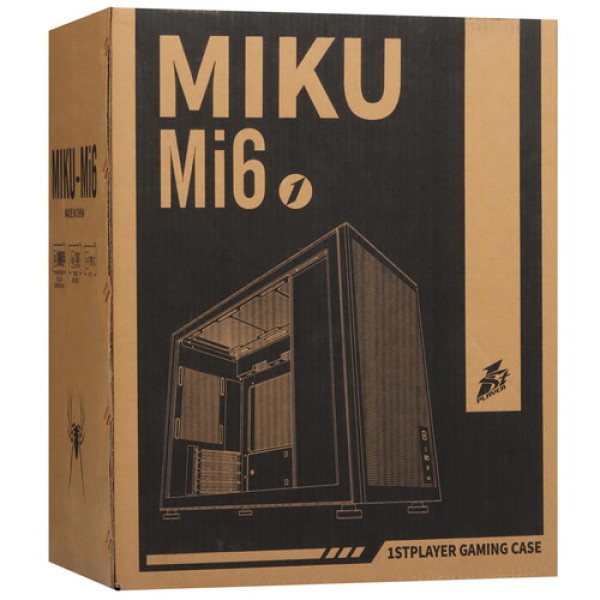 Корпус 1STPLAYER MIKU Mi6 [Mi6-BK] черный