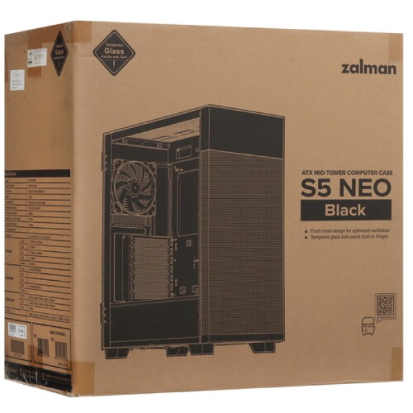 Корпус ZALMAN S5 NEO [S5 NEO Black] черный