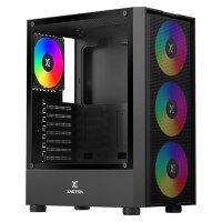 Корпус XASTRA A301 [A301-BK-FC120FRGB-4F-GL] черный