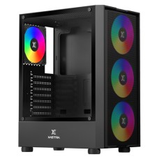 Корпус XASTRA A301 [A301-BK-FC120FRGB-4F-GL] черный