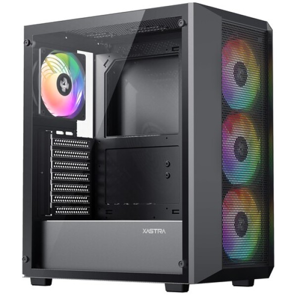 Корпус XASTRA A406 4ARGB [A406-4FC12A] черный