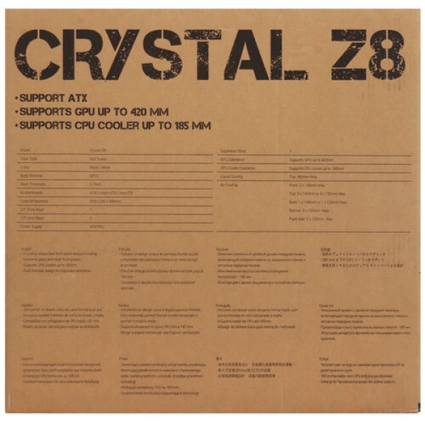 Корпус Formula V Line Crystal Z8 FLOE [Crystal Z8 FLOE White] белый