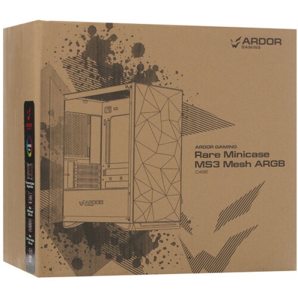 Корпус ARDOR GAMING Rare Minicase MS3 Mesh MG ARGB зеленый