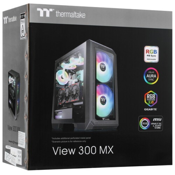 Корпус Thermaltake View 300 MX [CA-1P6-00M1WN-00] черный