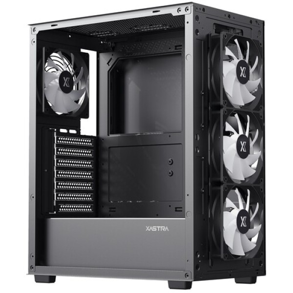 Корпус XASTRA A406 4ARGB [A406-4FC12A] черный