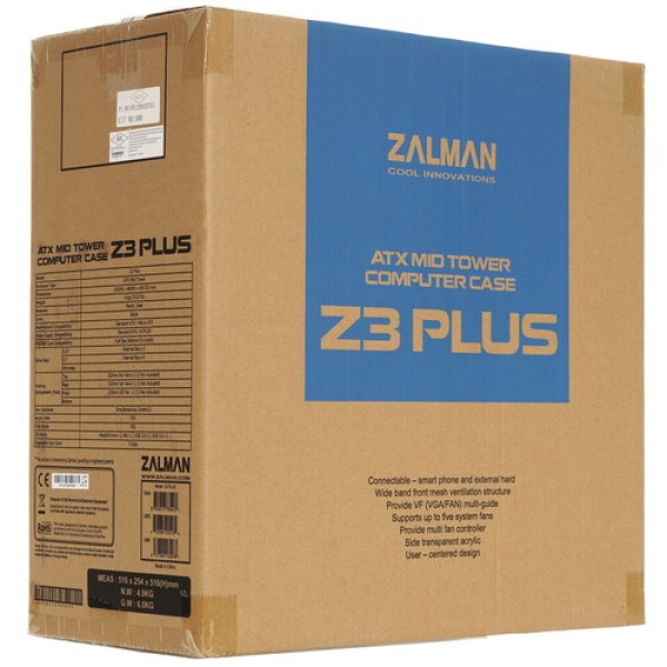 Корпус ZALMAN Z3 Plus черный