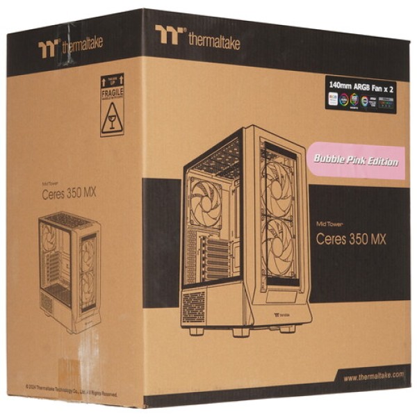 Корпус Thermaltake Ceres 350 MX Bubble Pink [CA-1Z3-00MAWN-00] розовый